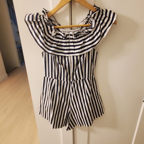 NWOT-SZ.6 Striped Jumper Navy & White - Picture 8 of 8